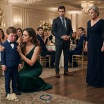 A mother protecting her five-year-old child after her mother-in-law slapped my son over a piece of cake at a wedding reception.