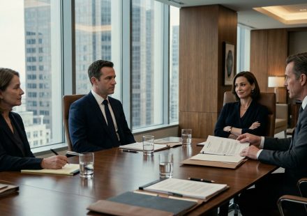 Holt Bricker sits calmly across from his laughing ex-wife and her attorney during a tense settlement meeting over a multimillion-dollar inheritance claim.
