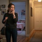 Worried mother searching her silent home while her daughter's shoes and jacket remain near the front door