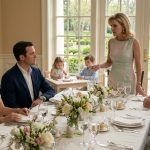 A mother remains composed while her sister-in-law publicly criticizes her children during an elegant Easter family brunch, as relatives watch in discomfort.